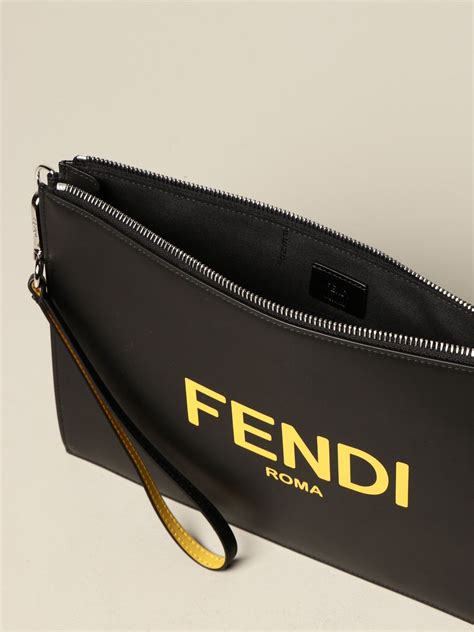 fendi clutch bag men's|fendi clutch vintage.